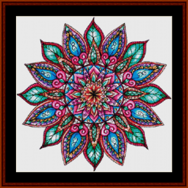 Mandala 23 - Small pdf cross stitch pattern