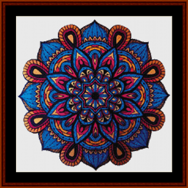 Mandala 25 - Small pdf cross stitch pattern