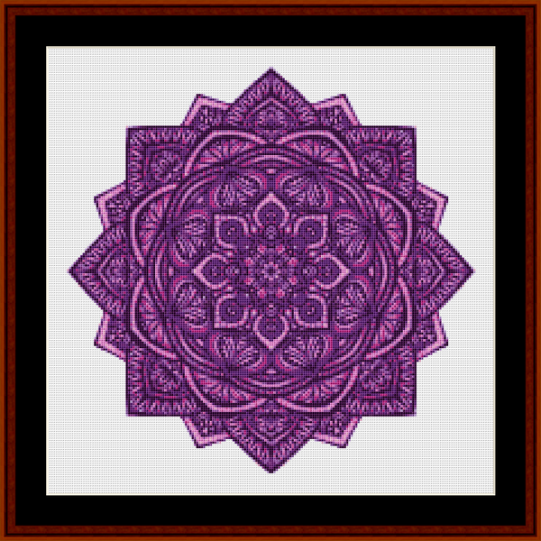 Mandala 30 - Small pdf cross stitch pattern