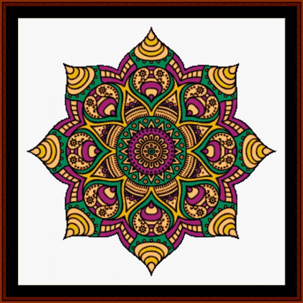 Mandala 32 - Large pdf cross stitch pattern