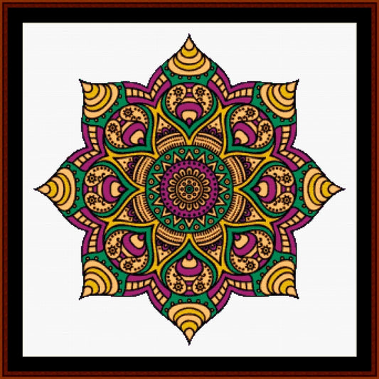 Mandala 32 - Large pdf cross stitch pattern