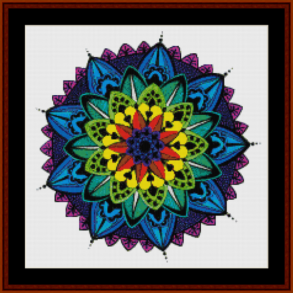 Mandala 34 - Large - cross stitch pattern