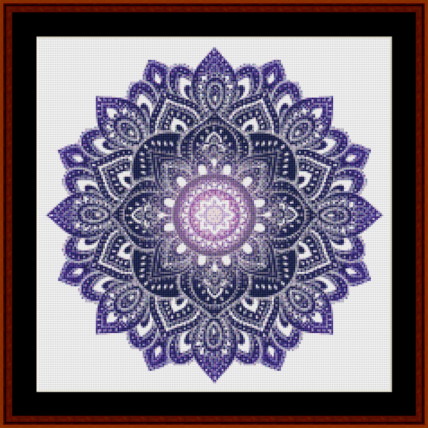 Mandala 35 - Small pdf cross stitch pattern