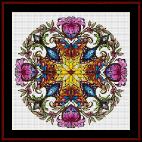 Mandala 43 - Small pdf cross stitch pattern