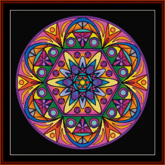 Mandala 44 - Large pdf cross stitch pattern