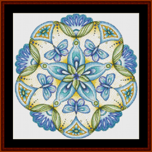 Mandala 45 - Small pdf cross stitch pattern