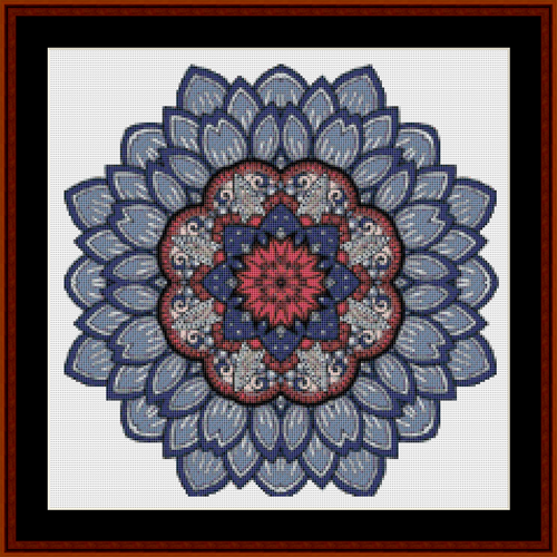 Mandala 46 - Small pdf cross stitch pattern