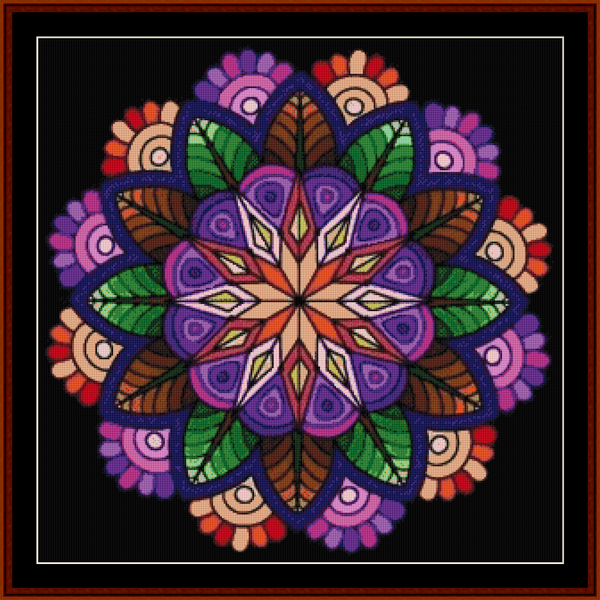 Mandala 47 - Large pdf cross stitch pattern