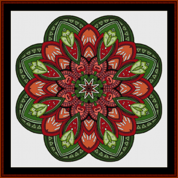 Mandala 48 - Large pdf cross stitch pattern