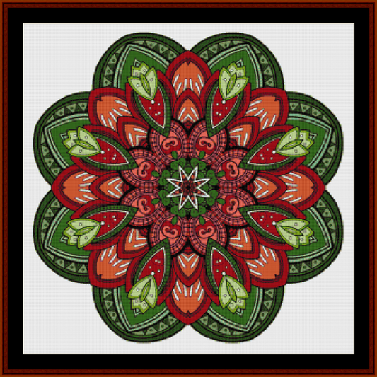 Mandala 48 - Large pdf cross stitch pattern