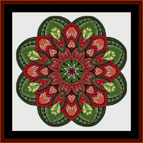 Mandala 48 - Small pdf cross stitch pattern