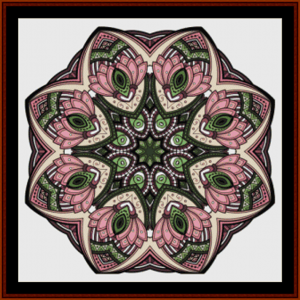 Mandala 49 - Large pdf cross stitch pattern