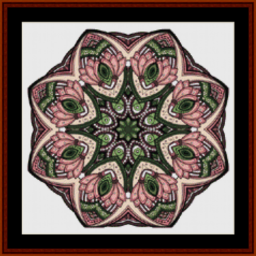 Mandala 49 - Small pdf cross stitch pattern