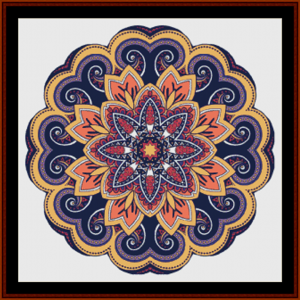 Mandala 50 - Large - pdf cross stitch pattern