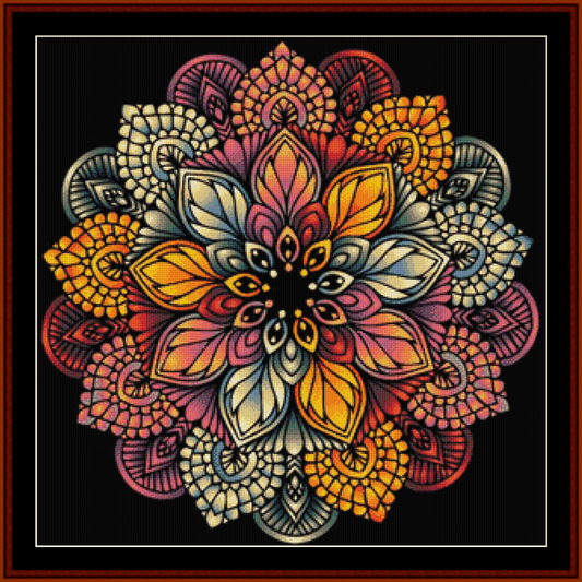Mandala 51 - Large pdf cross stitch pattern