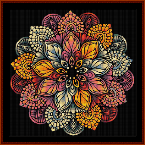 Mandala 51 - Large pdf cross stitch pattern
