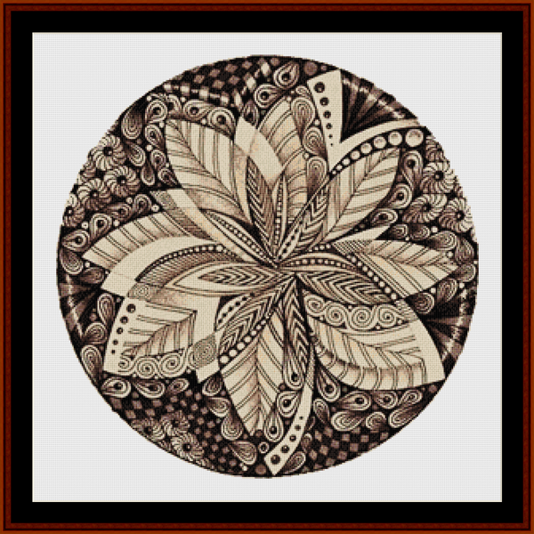Mandala 52 - Large pdf cross stitch pattern