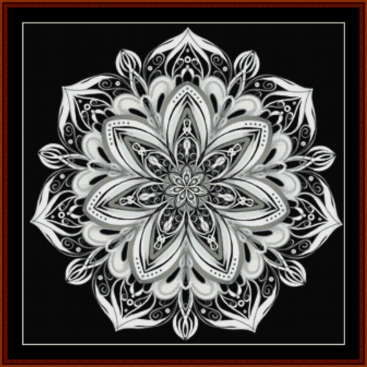 Mandala 53 - Large pdf cross stitch pattern