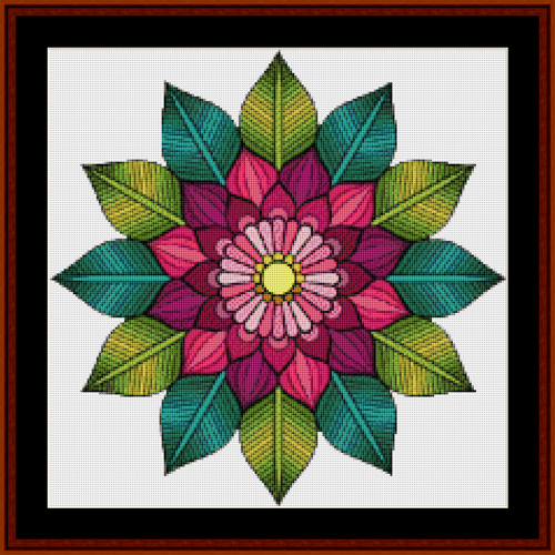 Mandala 59 - Small pdf cross stitch pattern