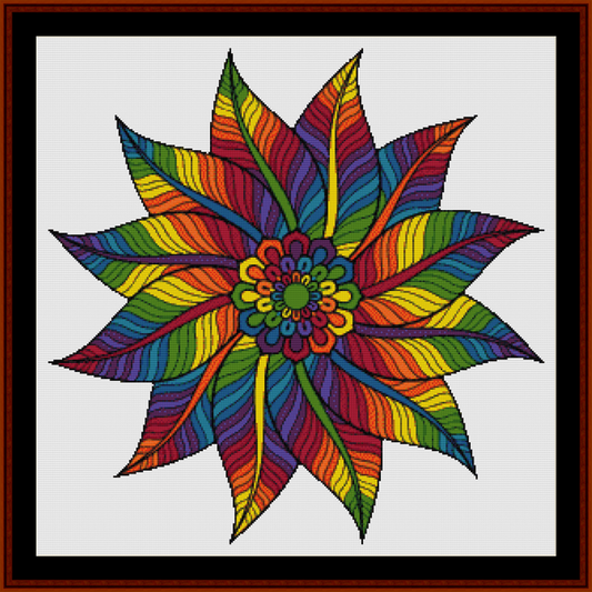Mandala 60 - Large pdf cross stitch pattern