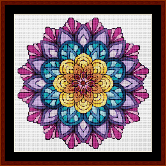 Mandala 64 - Small - cross stitch pattern