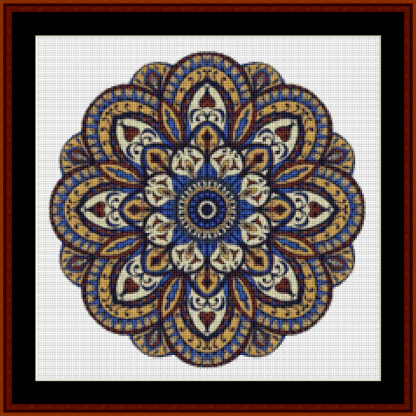 Mandala 65 - Small pdf cross stitch pattern