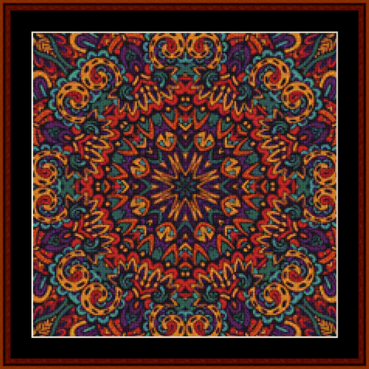 Mandala 67 pdf cross stitch pattern