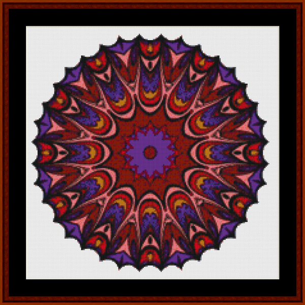 Mandala 70 pdf cross stitch pattern