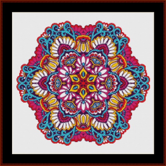 Mandala 72 - Small pdf cross stitch pattern