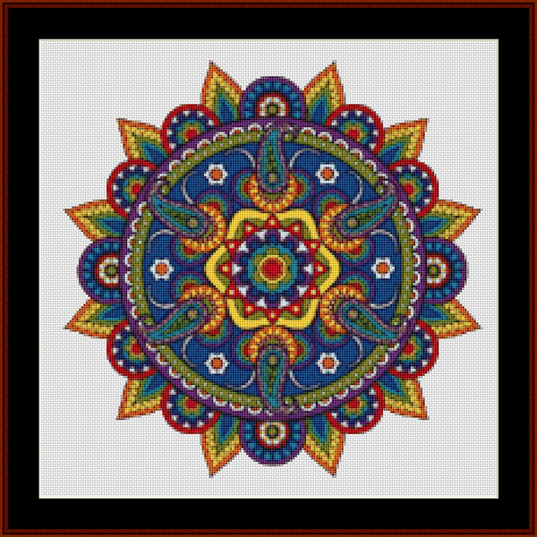 Mandala 77 - Small pdf cross stitch pattern