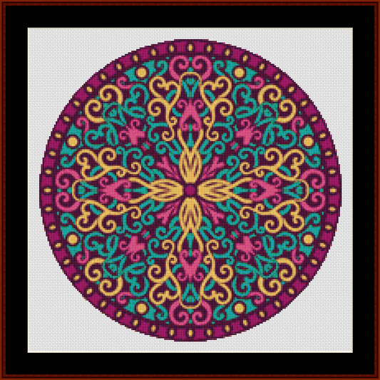 Mandala 78 - Small pdf cross stitch pattern