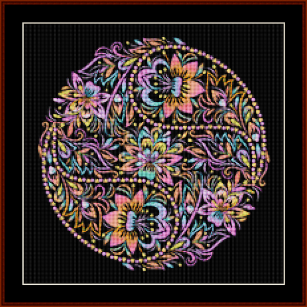 Mandala 80 - Small pdf cross stitch pattern