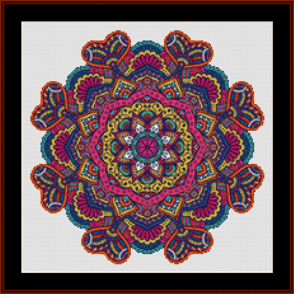 Mandala 81 - Small pdf cross stitch pattern