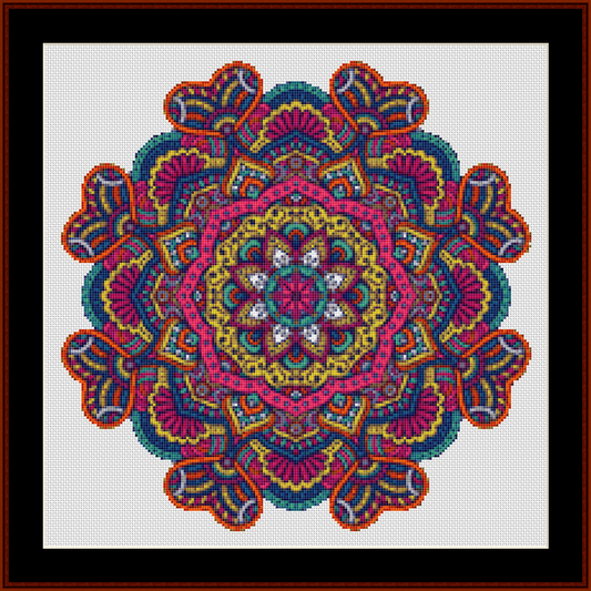 Mandala 81 - Small pdf cross stitch pattern