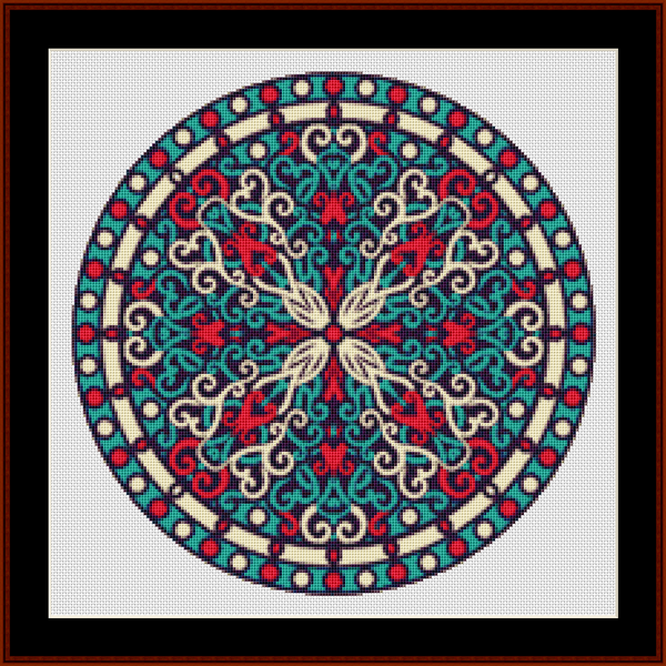 Mandala 83 - Small pdf cross stitch pattern