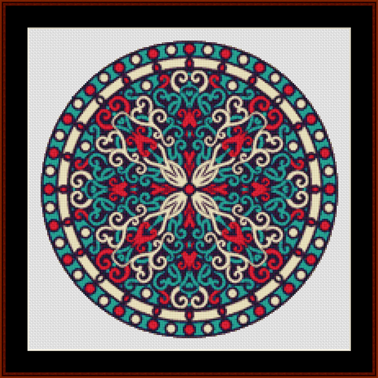 Mandala 83 - Small pdf cross stitch pattern