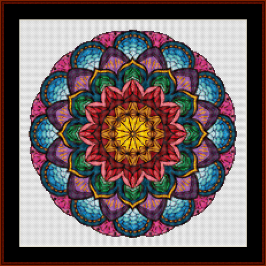 Mandala 84 - Small pdf cross stitch pattern