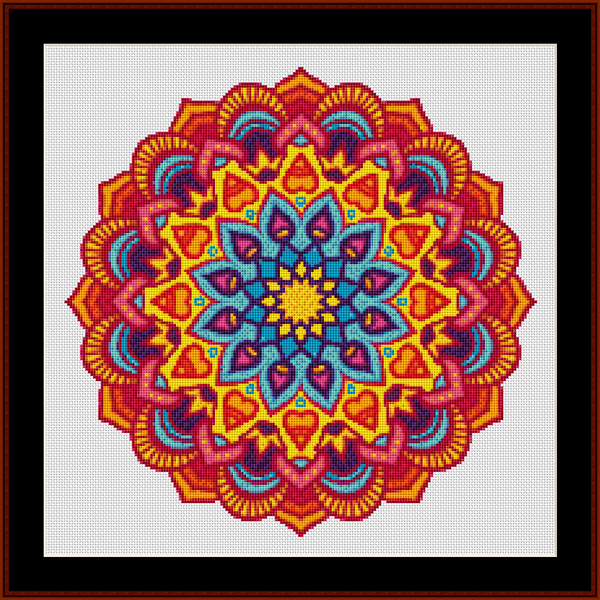 Mandala 85 - Small pdf cross stitch pattern
