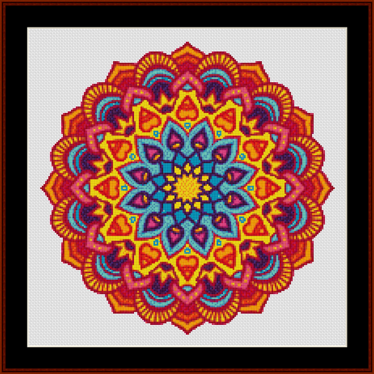 Mandala 85 - Small pdf cross stitch pattern