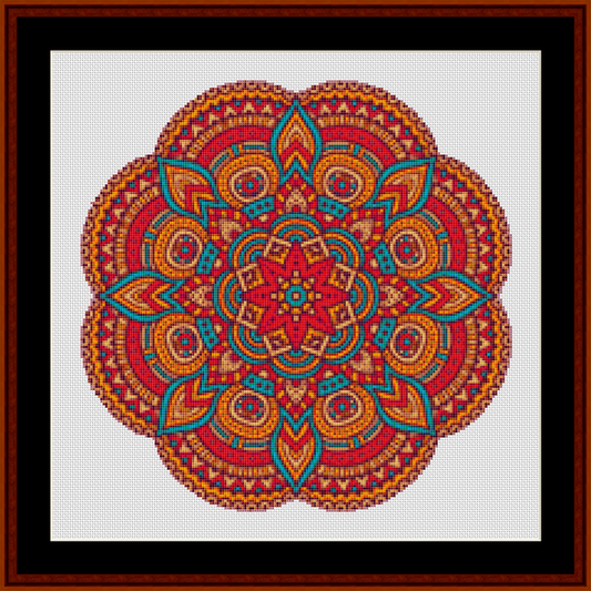 Mandala 92 - Small pdf cross stitch pattern
