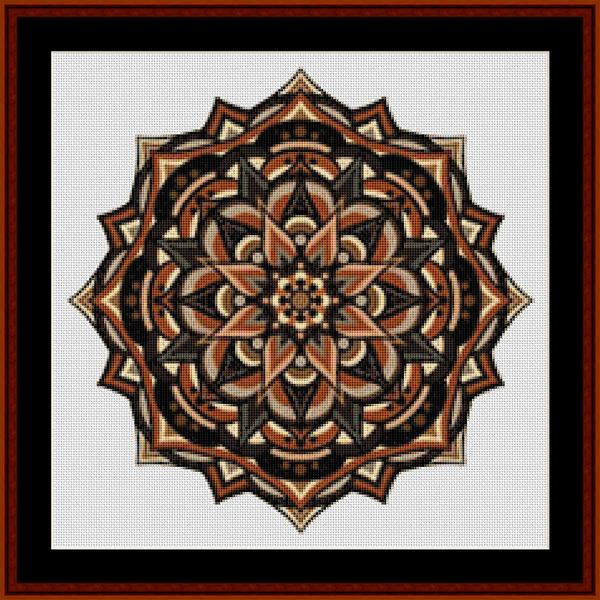 Mandala 94 - Small pdf cross stitch pattern