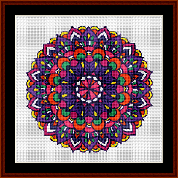 Mandala 97 - Small pdf cross stitch pattern