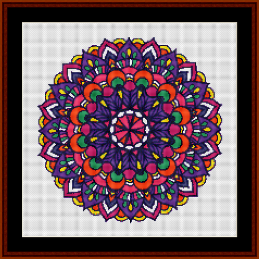 Mandala 97 - Small pdf cross stitch pattern