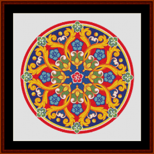 Mandala 98 - Small pdf cross stitch pattern