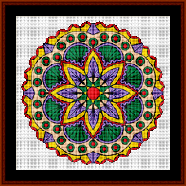 Mandala 99 - Small pdf cross stitch pattern