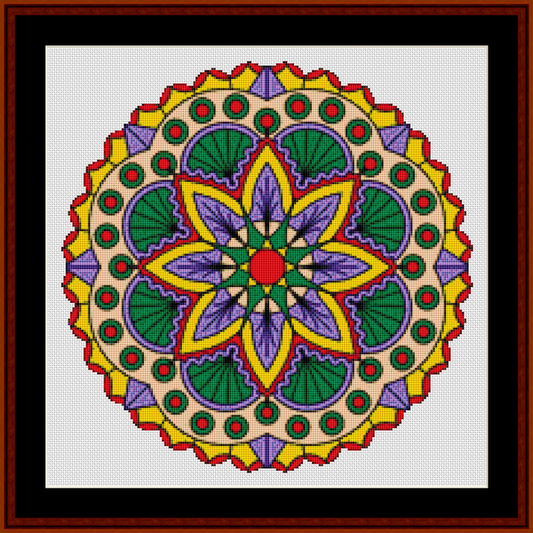 Mandala 99 - Small pdf cross stitch pattern