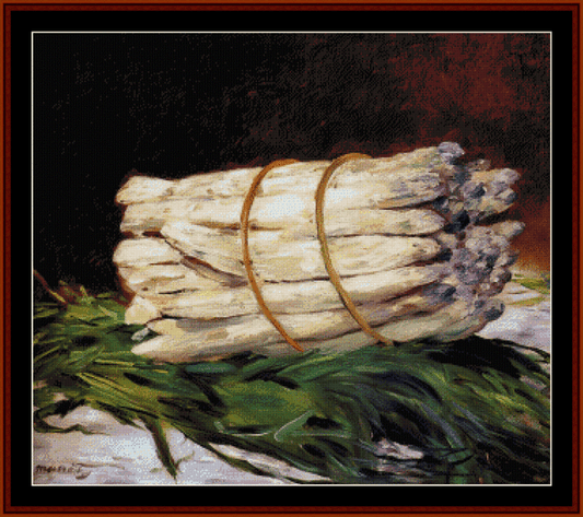 Bunch of Asparagus- Edouard Manet cross stitch pattern