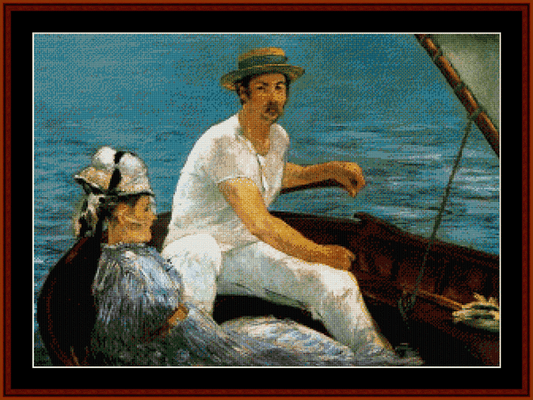 Boating Party - Edouard Manet cross stitch pattern