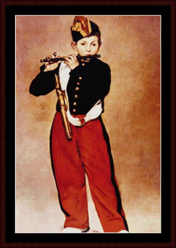 The Fifer - Edouard Manet cross stitch pattern