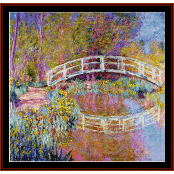 Bridge in Monet's Garden - Monet cross stitch pattern
